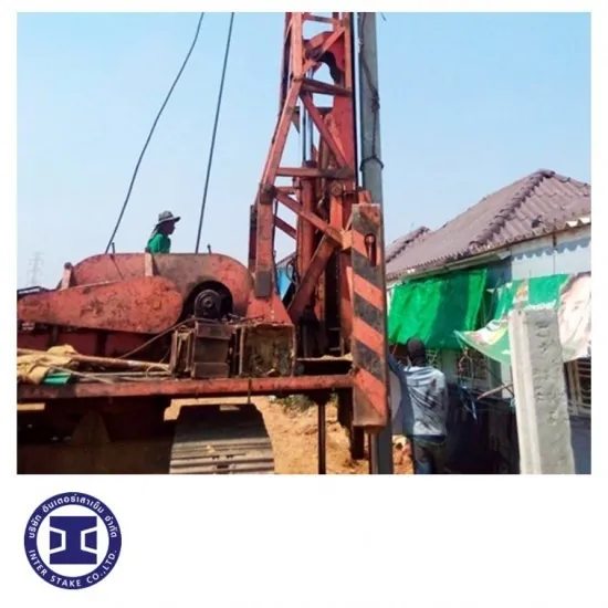 Pile driving services available in Ayutthaya.